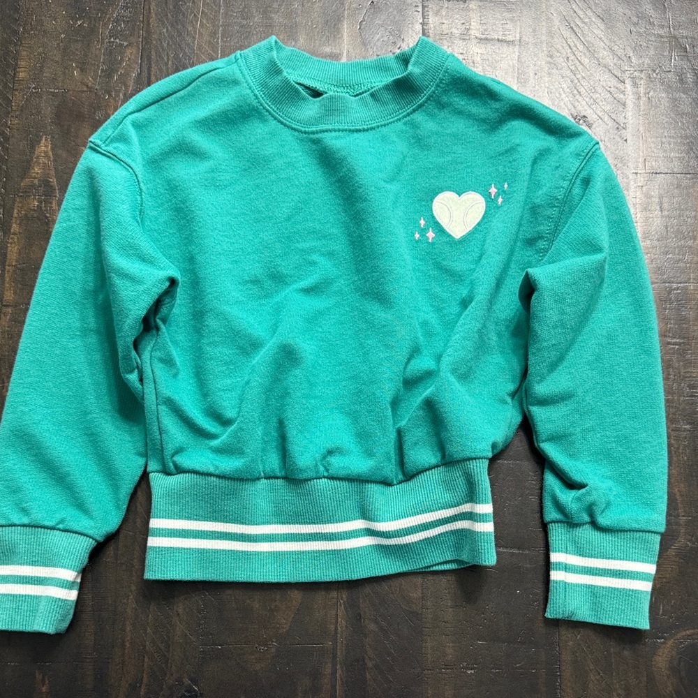 Carter’s Green Sweatshirt with Heart Design